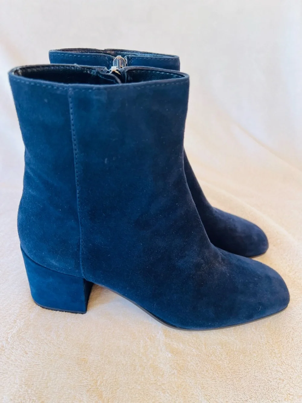 New! Aquatalia Charlee Weatherproof Dress Suede Bootie Navy Blue Size 9 MSRP$495